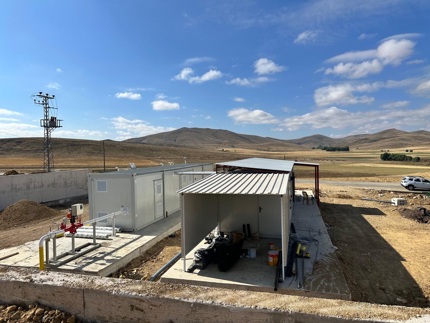 Tamamlanmış RMS-A doğalgaz istasyonu